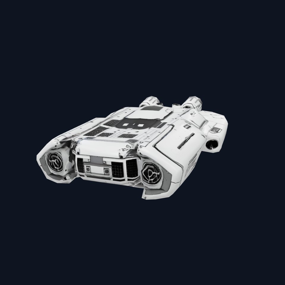 Futuristic Spaceship model pack